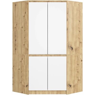 Akord S100 Weiß Eckschrank - Platzsparendes Möbel Akord S100 Weiß Eckschrank - Platzsparendes Möbel