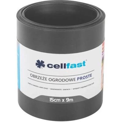 Cellfast Garteneinfassung - 15cm x 9m - Wasserdichtes Kunststoff - Graphit Cellfast Garteneinfassung - 15cm x 9m - Wasserdichtes Kunststoff - Graphit