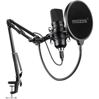 Mozos MKIT-700PRO v2 Mikrofon-Set - Kardiomikrofon USB für Streaming & Aufnahme Mozos MKIT-700PRO v2 Mikrofon-Set - Kardiomikrofon USB für Streaming & Aufnahme