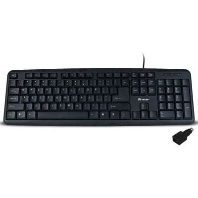 Tracer Maverick Schwarze USB + PS/2 Tastatur Tracer Maverick Schwarze USB + PS/2 Tastatur