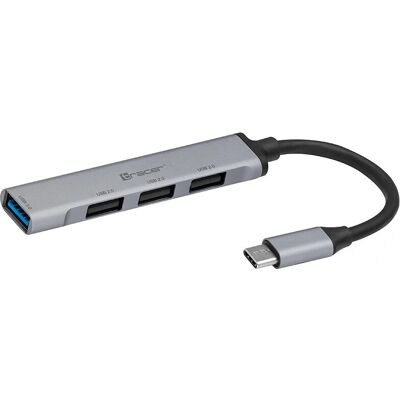 Tracer Aluminium USB-C Hub H40 - USB 4 Ports Tracer Aluminium USB-C Hub H40 - USB 4 Ports