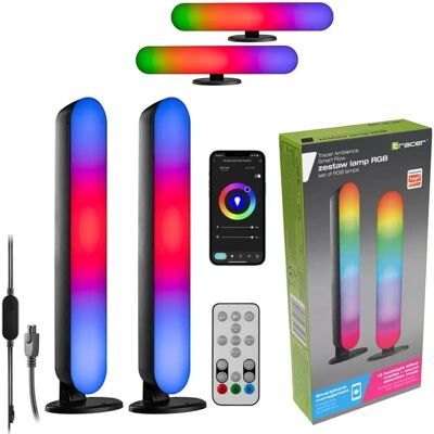 Lampa biurkowa Tracer Smart Flow RGB Ambience - Czarna Wielokolorowa Lampa biurkowa Tracer Smart Flow RGB Ambience - Czarna Wielokolorowa