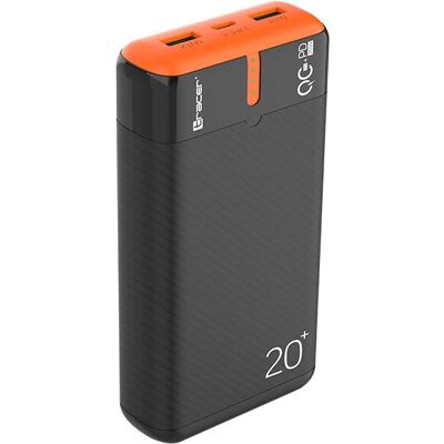 Powerbank Tracer 47516 - 20000mAh, Power Delivery, Snelladen 3.0 Powerbank Tracer 47516 - 20000mAh, Power Delivery, Snelladen 3.0