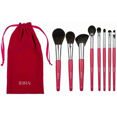 IBRA Pastell Make-up Pinselset - Gesicht & Augen - 8 Stück IBRA Pastell Make-up Pinselset - Gesicht & Augen - 8 Stück