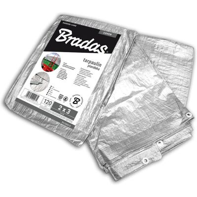 Bradas Hopeanvärinen Presenning - 4x6m - Kestävä Peite Bradas Hopeanvärinen Presenning - 4x6m - Kestävä Peite