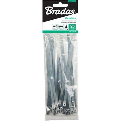 Bradas TS1446840 Kabelbinder - Edelstahl Marinequalität, 25 Stück Bradas TS1446840 Kabelbinder - Edelstahl Marinequalität, 25 Stück