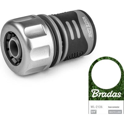 Bradas - WL-2136 - 3/4" Grigio - Attacco tubo Bradas - WL-2136 - 3/4" Grigio - Attacco tubo