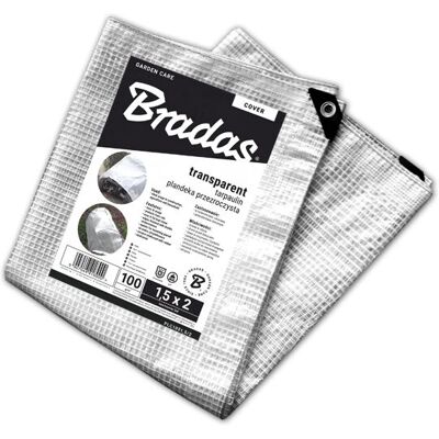 Bradas PLC10010/12 Plane - Verstärkt, Transparent, UV-beständig Bradas PLC10010/12 Plane - Verstärkt, Transparent, UV-beständig