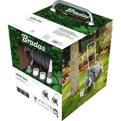 Bradas Silver Bianco Plus 50m sistema di irrigazione con accessori Bradas Silver Bianco Plus 50m sistema di irrigazione con accessori