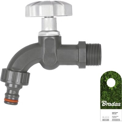 Accessorio irrigazione Bradas WL-K134 - Valvola in plastica per rubinetto da giardino, 1/2"/3/4" BSP Accessorio irrigazione Bradas WL-K134 - Valvola in plastica per rubinetto da giardino, 1/2"/3/4" BSP
