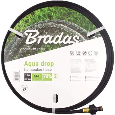 Lettucio di irrigazione Bradas Aqua-Drop Flat 1/2" 15m Lettucio di irrigazione Bradas Aqua-Drop Flat 1/2" 15m