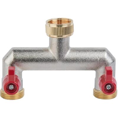 Bradas 2-Wege Verteiler mit Ventilen - Wasserverteiler Bradas 2-Wege Verteiler mit Ventilen - Wasserverteiler