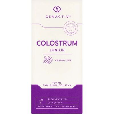 Genactiv Kolostrum Junior Schwarz 150ml - Nahrungsergänzungsmittel Genactiv Kolostrum Junior Schwarz 150ml - Nahrungsergänzungsmittel