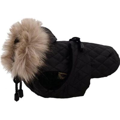 DERKA CZARNA PIKOWANA - Grande - Schwarz - 41 cm - Dog coat DERKA CZARNA PIKOWANA - Grande - Schwarz - 41 cm - Dog coat