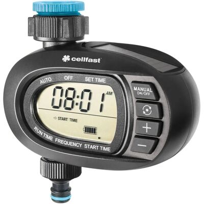 Cellfast Ergo Solar Bewässerungssystem - Automatik - Schwarz - Bewässerungscomputer Cellfast Ergo Solar Bewässerungssystem - Automatik - Schwarz - Bewässerungscomputer