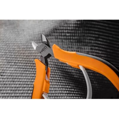 NEO Tools 01-106 Zange - Seitenschneider, 110 mm, Kohlenstoffstahl, Nylonfeder, ergonomisch NEO Tools 01-106 Zange - Seitenschneider, 110 mm, Kohlenstoffstahl, Nylonfeder, ergonomisch