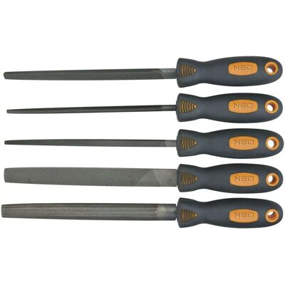 Conjunto de limas para metal Neo - Aço de alta qualidade - 200mm Conjunto de limas para metal Neo - Aço de alta qualidade - 200mm