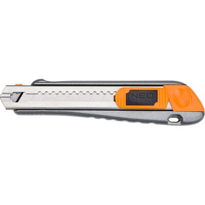 NEO Tools 63-021 Cutter - Durable, Ergonomique, 18mm - Publicité NEO Tools 63-021 Cutter - Durable, Ergonomique, 18mm - Publicité