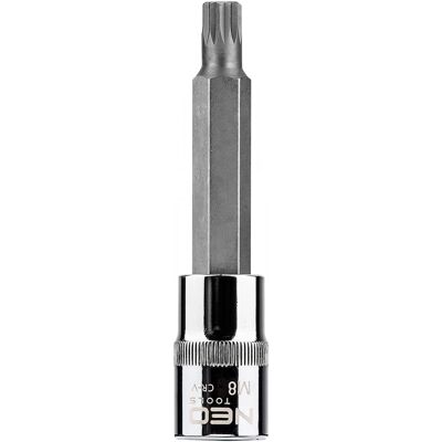 GRUPA TOPEX - Punta scanalata su presa 1/2'' m8 x 100 mm - Ogniwo 1/2'' - Hex bit GRUPA TOPEX - Punta scanalata su presa 1/2'' m8 x 100 mm - Ogniwo 1/2'' - Hex bit