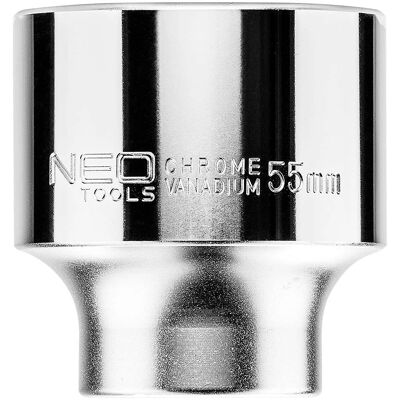 Clé à douille NEO TOOLS - 55mm - Embout 3/4" - Profil hexagonal - Qualité professionnelle Clé à douille NEO TOOLS - 55mm - Embout 3/4" - Profil hexagonal - Qualité professionnelle