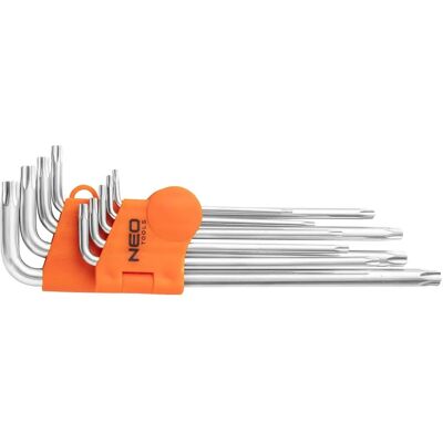 Neo T10-T50 L-type Torx key set - 9 pcs. Neo T10-T50 L-type Torx key set - 9 pcs.