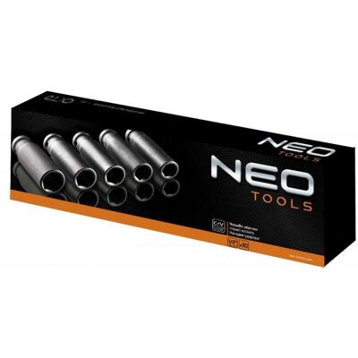 Neo Tools 12-107 Impactdoppen Set 10 stuks 1/2" Neo Tools 12-107 Impactdoppen Set 10 stuks 1/2"