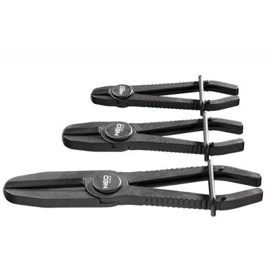 NEO TOOLS Ensemble de 3 pinces en PVC - Fixe les lignes flexibles - Publicité NEO TOOLS Ensemble de 3 pinces en PVC - Fixe les lignes flexibles - Publicité