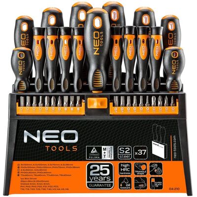 Set di cacciaviti e punte Neo Tools 37 pezzi Set di cacciaviti e punte Neo Tools 37 pezzi