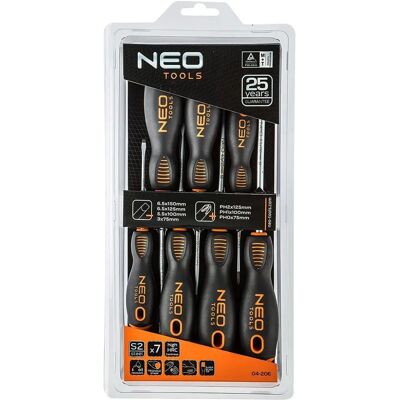 NEO TOOLS Model 04-206 Schroevendraaierset - Duurzaam, Ergonomisch, 25 Jaar Garantie NEO TOOLS Model 04-206 Schroevendraaierset - Duurzaam, Ergonomisch, 25 Jaar Garantie