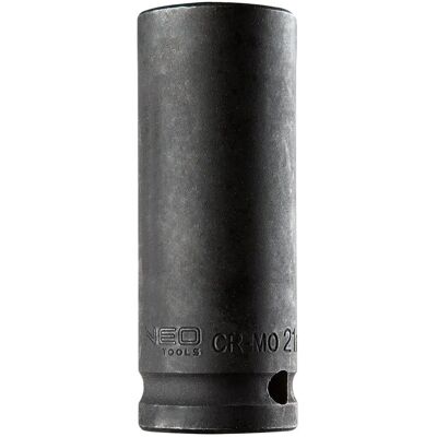 NEO TOOLS Schlagschlüsselaufsatz - Lange Serie 21mm 1/2" - Hergestellt in Polen NEO TOOLS Schlagschlüsselaufsatz - Lange Serie 21mm 1/2" - Hergestellt in Polen