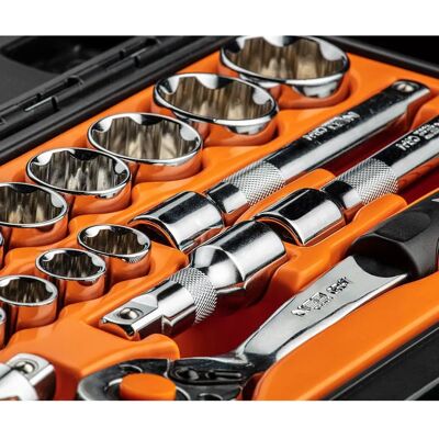 NEO Tools 08-694 Zestaw nasadek - Wysokiej jakości chrom-vanadium NEO Tools 08-694 Zestaw nasadek - Wysokiej jakości chrom-vanadium