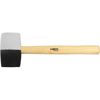 Neo Gummihammer 25-068 - Hammer mit Weiß, Schwarz Gummikopf Neo Gummihammer 25-068 - Hammer mit Weiß, Schwarz Gummikopf