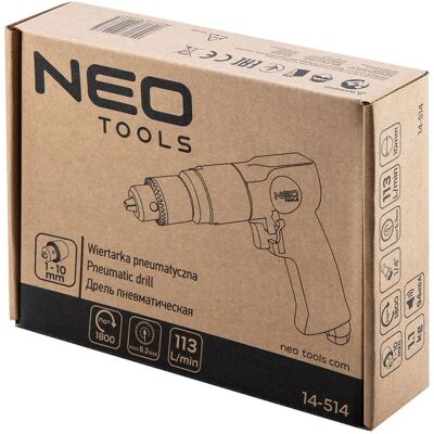 Wiertarka NEO tools 14-514 - 10mm, 1800 obr./min - Profesjonalny Wiertarka NEO tools 14-514 - 10mm, 1800 obr./min - Profesjonalny
