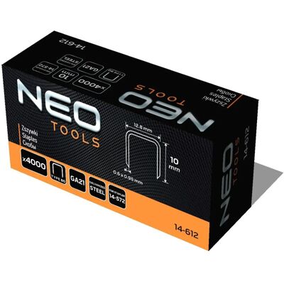 NEO outils 14-612 Agrafes - Type 80 - Publicité NEO outils 14-612 Agrafes - Type 80 - Publicité