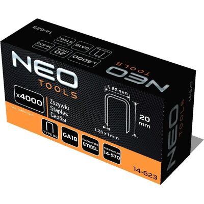 Outils NEO 14-623 agrafes - Agrafes - Publicité Outils NEO 14-623 agrafes - Agrafes - Publicité