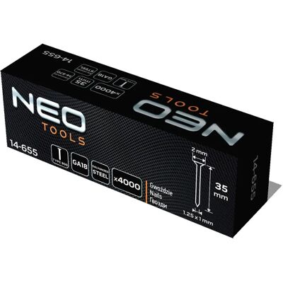 NEO tools 14-655 Nägel - Zinkbeschichtet, 35mm, 4000 Stück NEO tools 14-655 Nägel - Zinkbeschichtet, 35mm, 4000 Stück