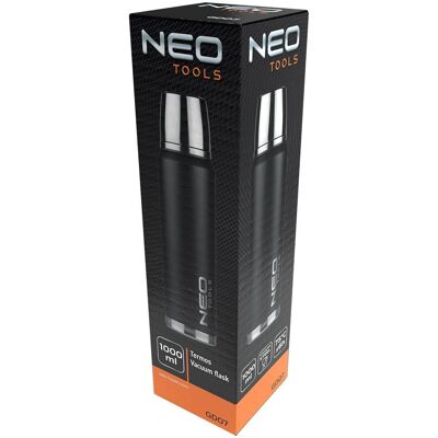 NEO tools GD07 thermos in acciaio inossidabile - 1L, Nero NEO tools GD07 thermos in acciaio inossidabile - 1L, Nero