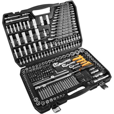 NEO 300-teiliger Werkzeugsatz - 1/2", 3/8", 1/4" - Werkstatt, Zuhause & Garten NEO 300-teiliger Werkzeugsatz - 1/2", 3/8", 1/4" - Werkstatt, Zuhause & Garten