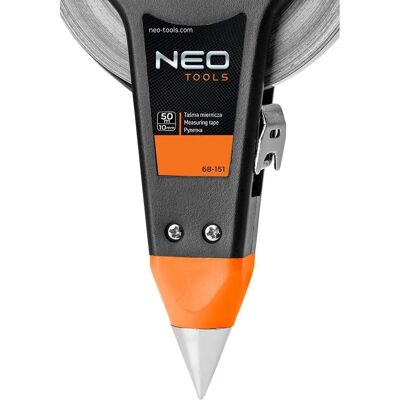 Neo 68-151 Taśma miernicza - Stal, 50m, Ergonomiczna rączka Neo 68-151 Taśma miernicza - Stal, 50m, Ergonomiczna rączka
