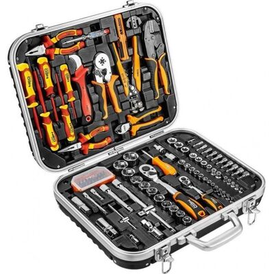 Neo Tools Skrzynka narzędziowa elektryka z 108 elementami Neo Tools Skrzynka narzędziowa elektryka z 108 elementami