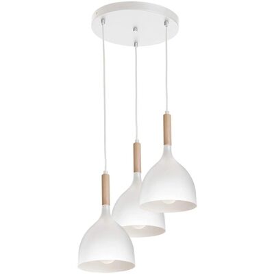 Luminex Noak Drewniana Lampa wisząca - Styl industrialny Luminex Noak Drewniana Lampa wisząca - Styl industrialny