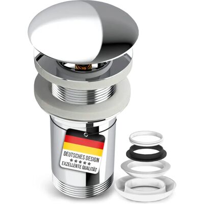 Siphon automatique click-clack chromé KFA - 1 1/4" - Publicité Siphon automatique click-clack chromé KFA - 1 1/4" - Publicité