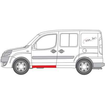 BLIC Fiat Doblo Hecktür Reparaturblech - Karosseridelen BLIC Fiat Doblo Hecktür Reparaturblech - Karosseridelen