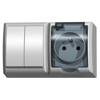 Ospel ZH-Ł2G/00/d Schalter - Weiß Ospel ZH-Ł2G/00/d Schalter - Weiß