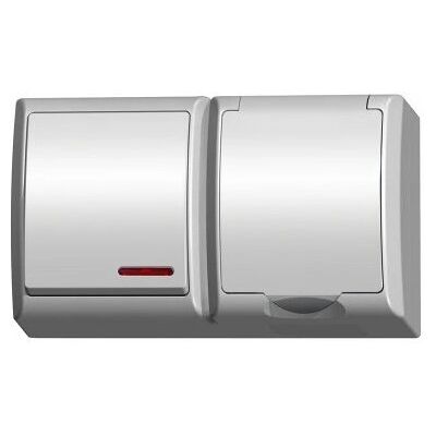 Ospel ZH-Ł1SG/00/w Weiß - Steckdose Ospel ZH-Ł1SG/00/w Weiß - Steckdose