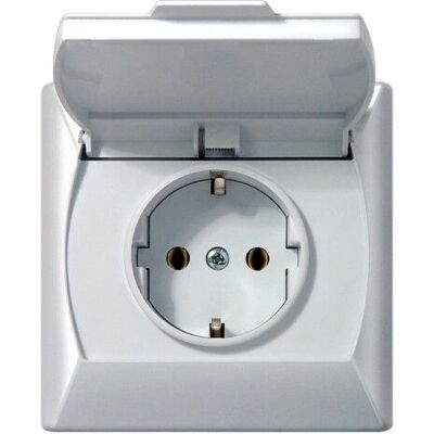 Ospel GPH-1AS/00/w Steckdose - Weiß Ospel GPH-1AS/00/w Steckdose - Weiß