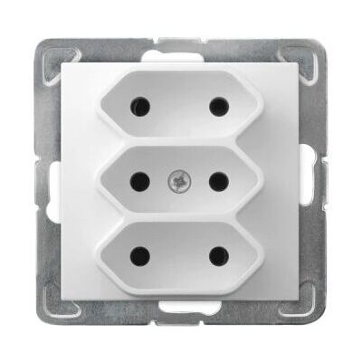 Ospel GP-3Y/m/00 Enchufe blanco - socket-outlet Ospel GP-3Y/m/00 Enchufe blanco - socket-outlet