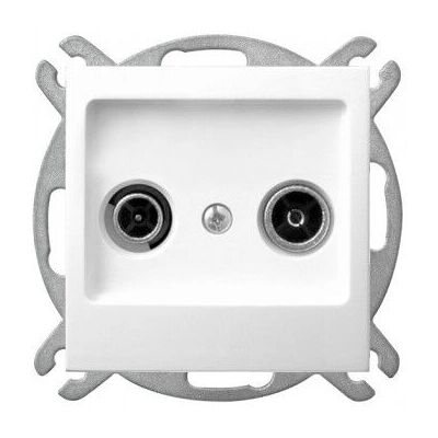 Prise d'antenne Ospel GPA-14YP/m/00 Blanc - Sortie TV Prise d'antenne Ospel GPA-14YP/m/00 Blanc - Sortie TV