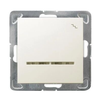 Ospel ŁP-3YS/m/27 - Taster + Schalter, Beige - Elektrischer Schalter Ospel ŁP-3YS/m/27 - Taster + Schalter, Beige - Elektrischer Schalter