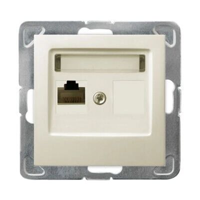 Ospel GPK-1Y/K/m/27 Ecru Datensteckdose - Steckdose Ospel GPK-1Y/K/m/27 Ecru Datensteckdose - Steckdose